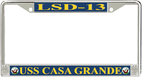 USS Casa Grande LSD-13 License Plate Frame