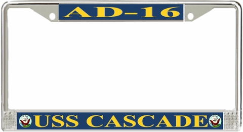USS Cascade AD-16 License Plate Frame