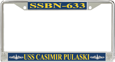 USS Casimir Pulaski SSBN-633 License Plate Frame