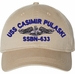 USS Casimir Pulaski SSBN-633 with Dolphins Unstructured Dad Cap