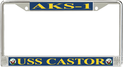 USS Castor AKS-1 License Plate Frame