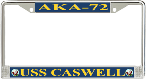 USS Caswell AKA-72 License Plate Frame