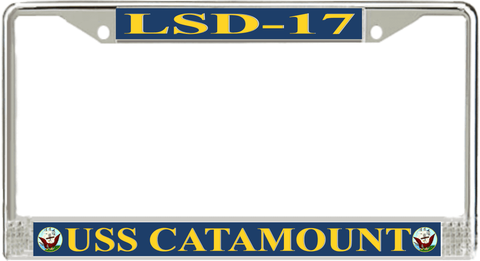 USS Catamount LSD-17 License Plate Frame