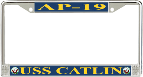 USS Catlin AP-19 License Plate Frame