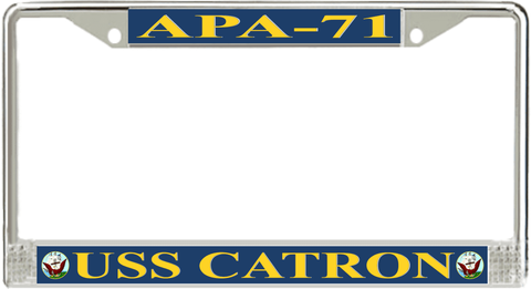 USS Catron APA-71 License Plate Frame