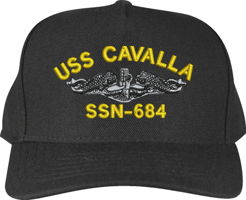USS Cavalla SSN-684 Custom Embroidered Cap