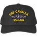 USS Cavalla SSN-684 with Blue Water Dolphins Custom Embroidered Cap