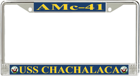 USS Chachalaca AMc-41 License Plate Frame