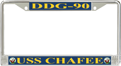 USS Chafee DDG-90 License Plate Frame
