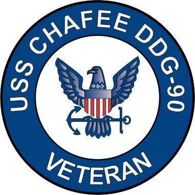 USS Chaffee DDG-90 Veteran Decal Sticker