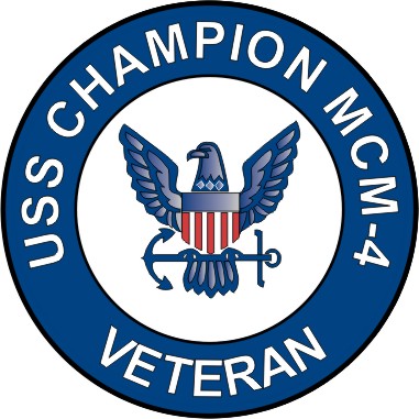 USS Champion MCM-4 Veteran Decal Sticker