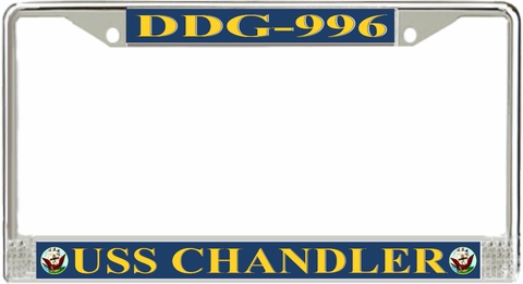 USS Chandler DDG-996 License Plate Frame