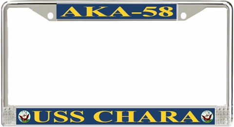 USS Chara AKA-58 License Plate Frame