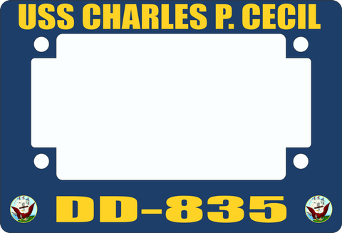 USS Charles P. Cecil DD-835 Motorcycle Frame