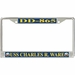 USS Charles R. Ware DD-865 License Plate Frame