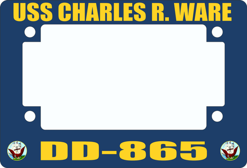 USS Charles R. Ware DD-865 Motorcycle Frame