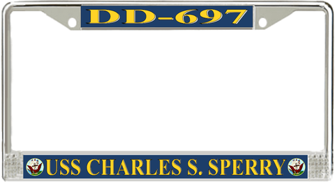 USS Charles S. Sperry DD-697 License Plate Frame