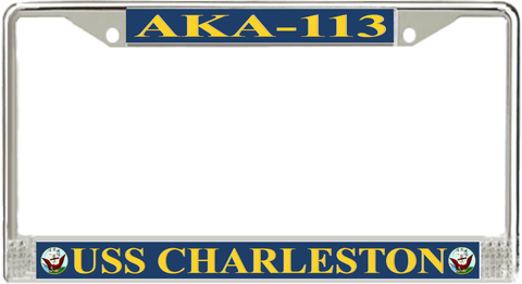 USS Charleston AKA-113 License Plate Frame