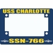 USS Charlotte SSN-766 Motorcycle Frame