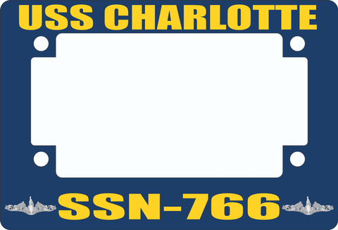 USS Charlotte SSN-766 Motorcycle Frame