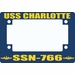 USS Charlotte SSN-766 Motorcycle Frame