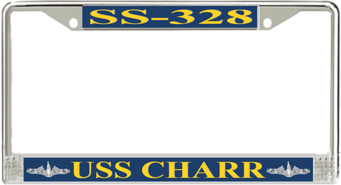 USS Charr SS-328 License Plate Frame