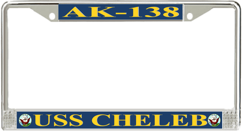 USS Cheleb AK-138 License Plate Frame