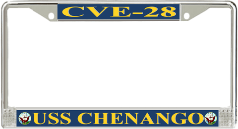 USS Chenango CVE-28 License Plate Frame