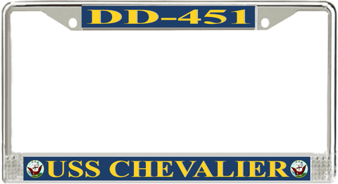 USS Chevalier DD-451 License Plate Frame
