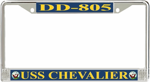 USS Chevalier DD-805 License Plate Frame