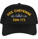 USS Cheyenne SSN-773 Blue Water Dolphins Submarine Embroidered Cap
