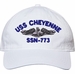 USS Cheyenne SSN-773 with Dolphins Unstructured Dad Cap