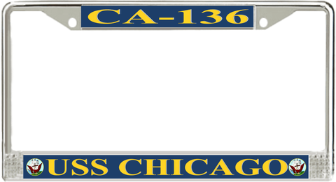 USS Chicago CA-136 License Plate Frame