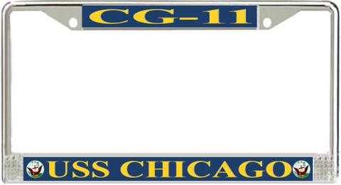 USS Chicago CG-11 License Plate Frame