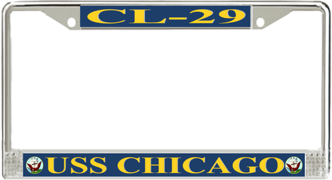 USS Chicago CL-29 License Plate Frame