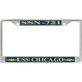 USS Chicago SSN-721 License Plate Frame