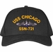 USS Chicago SSN-721 with Blue Water Dolphins Custom Embroidered Cap