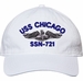 USS Chicago SSN-721 with Dolphins Unstructured Dad Cap