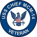USS Chief MCM-14 Veteran Decal Sticker