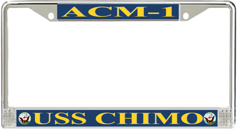 USS Chimo ACM-1 License Plate Frame