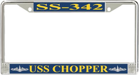 USS Chopper SS-342 License Plate Frame