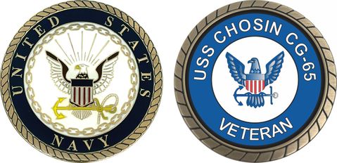 USS Chosin CG-65 Veteran Challenge Coin