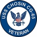 USS Chosin CG-65 Veteran Decal Sticker