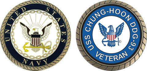 USS Chung-Hoon DDG-93 Veteran Challenge Coin