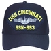 USS Cincinnati SSN-693 ( Silver Dolphins ) Submarine Enlisted Cap