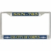 USS City of Corpus SSN-705 License Plate Frame