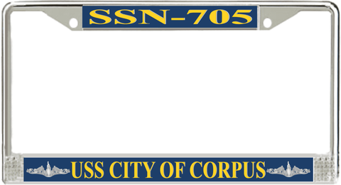USS City of Corpus SSN-705 License Plate Frame