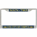 USS City of Corpus SSN-705 License Plate Frame