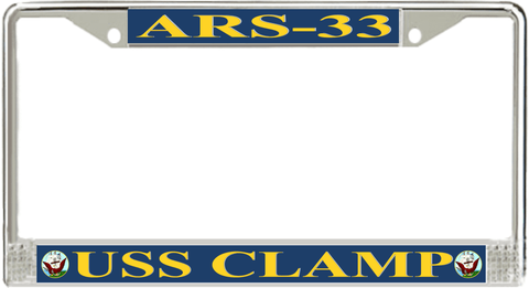 USS Clamp ARS-33 License Plate Frame