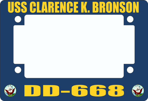 USS Clarence K. Bronson DD-668 Motorcycle Frame